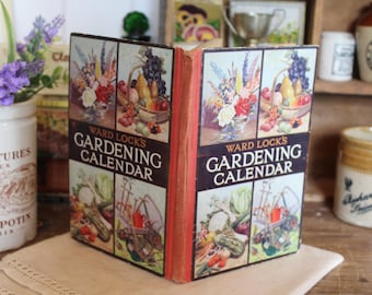 Vintage English Gardening Book: 1930s 'Gardening Calendar'