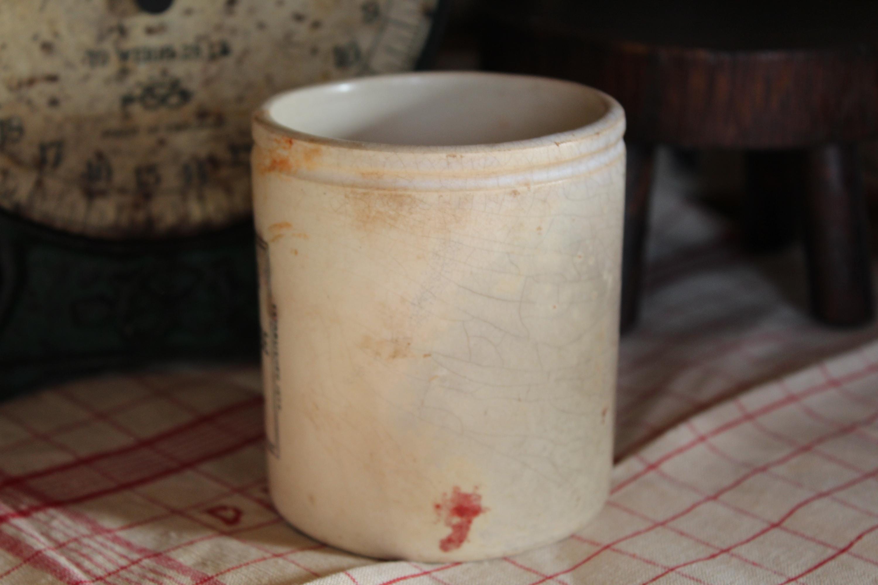 Antique Frank Cooper Marmalade Jar: English Advertising Pot