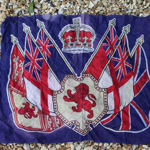 Vintage Union Jack Flag - Scottish Flag - Coronation Flag - Vintage British Flag - English Flag - Vintage Flag - Irish Flag - Welsh Flag