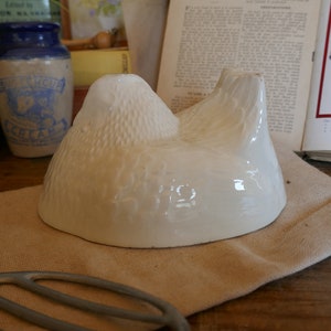 Antique White Ironstone Jelly Mould - Greens Chicken Mould - Jello Mould - Antique Terrine  - Antique Cookware - Jello - Jellie Mould