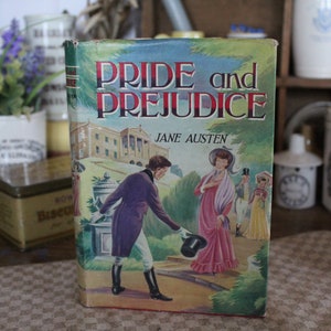 Vintage Jane Austen Book, Pride and Prejudice,  Jane Austen Book, 1950s Edition Jane Austen, Vintage Book - Antique Book - Jane Austen