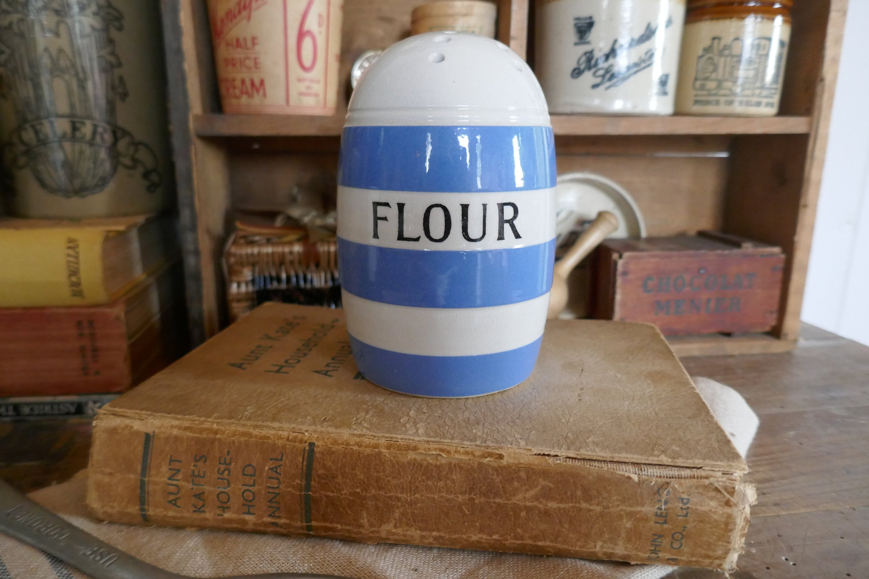 イギリス製、コーニッシュウェアの麺棒 TG Green