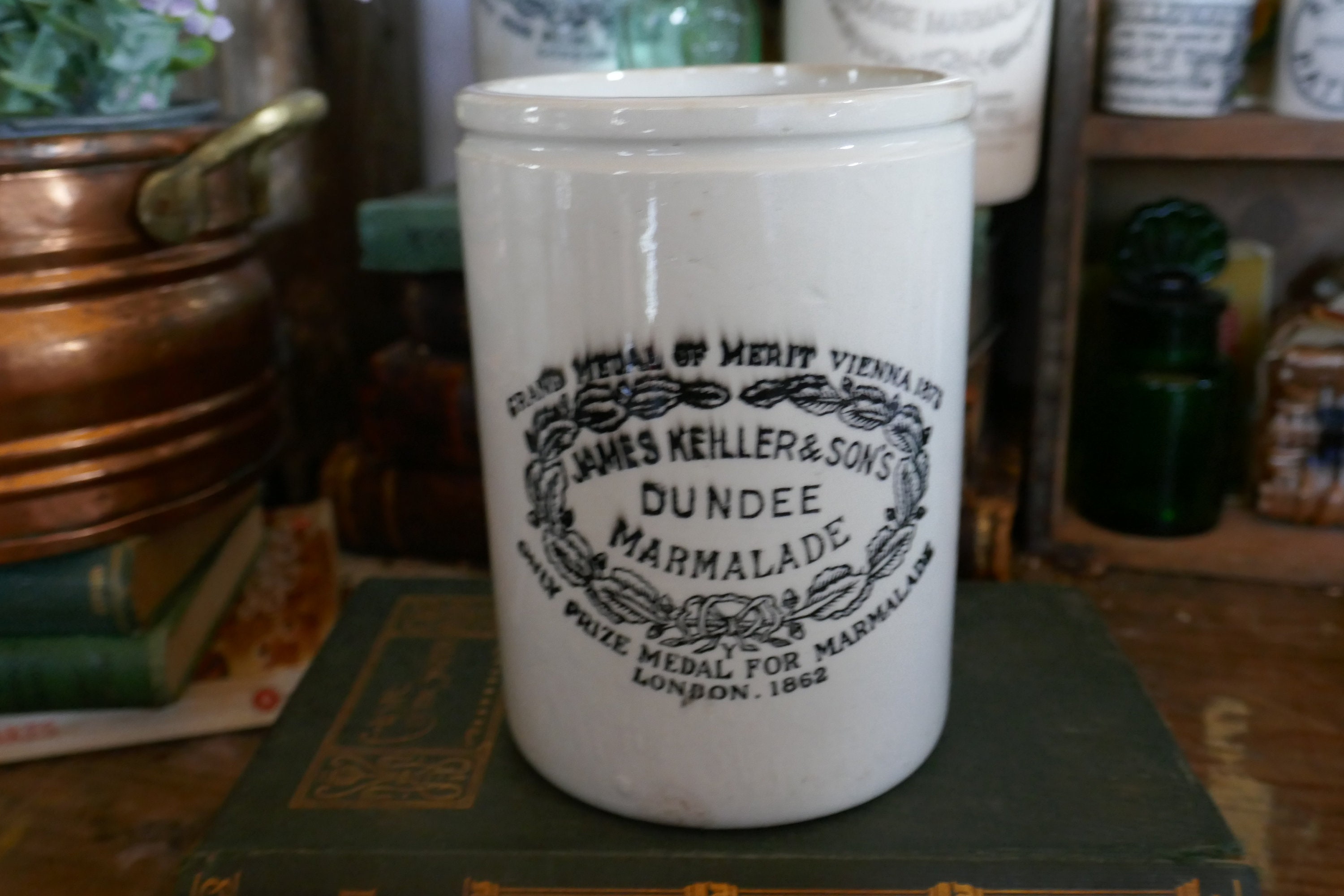 Large Antique Jar Marmalade Jar Large 