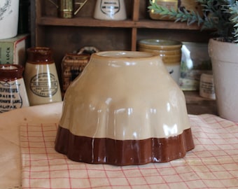 Antique Victorian Bourne Denby Jelly Mould – English Ceramic Cookware Kitchen Decor
