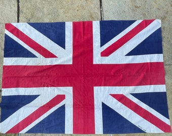 ヴィンテージ ユニオンジャック旗：イギリス第二次世界大戦時の航海用