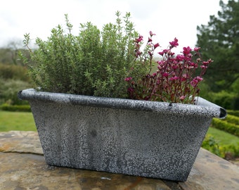 80 cm Blanc Zinc boîte de fenêtre/METAL/flower pot/jardiniere/fonction/HOME/Garden
