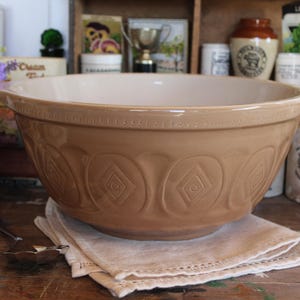 Vintage Mixing Bowl, Stoneware Mixing Bowl, Vintage English Mixing Bowl, Farmhouse, Bowl, Stoneware Bowl, Mixing Bowl, Mason Cash bowl