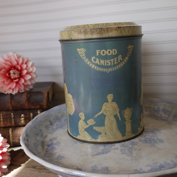 Vintage cocina contenedor - cocina contenedor - contenedor - almacén de cocina - Vintage almacenamiento Jar - Vintage cocina jar - decoración de la granja