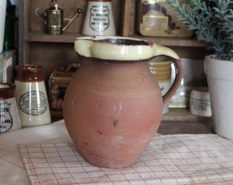 Vintage French Terracotta Vase: French Farmhouse Decor