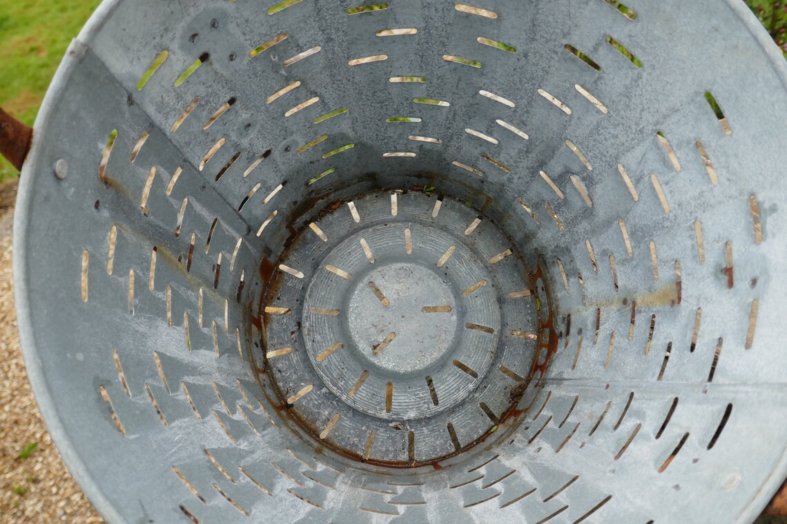 Vintage Olive Bucket Vintage Log Basket Bucket Log Basket Etsy