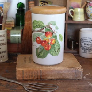 Vintage Portmeirion Kitchen Canister, Vintage pomona Pattern Portmeirion, Kitchen Canister, Kitchen Storage Jar, Storage Jars, Jar