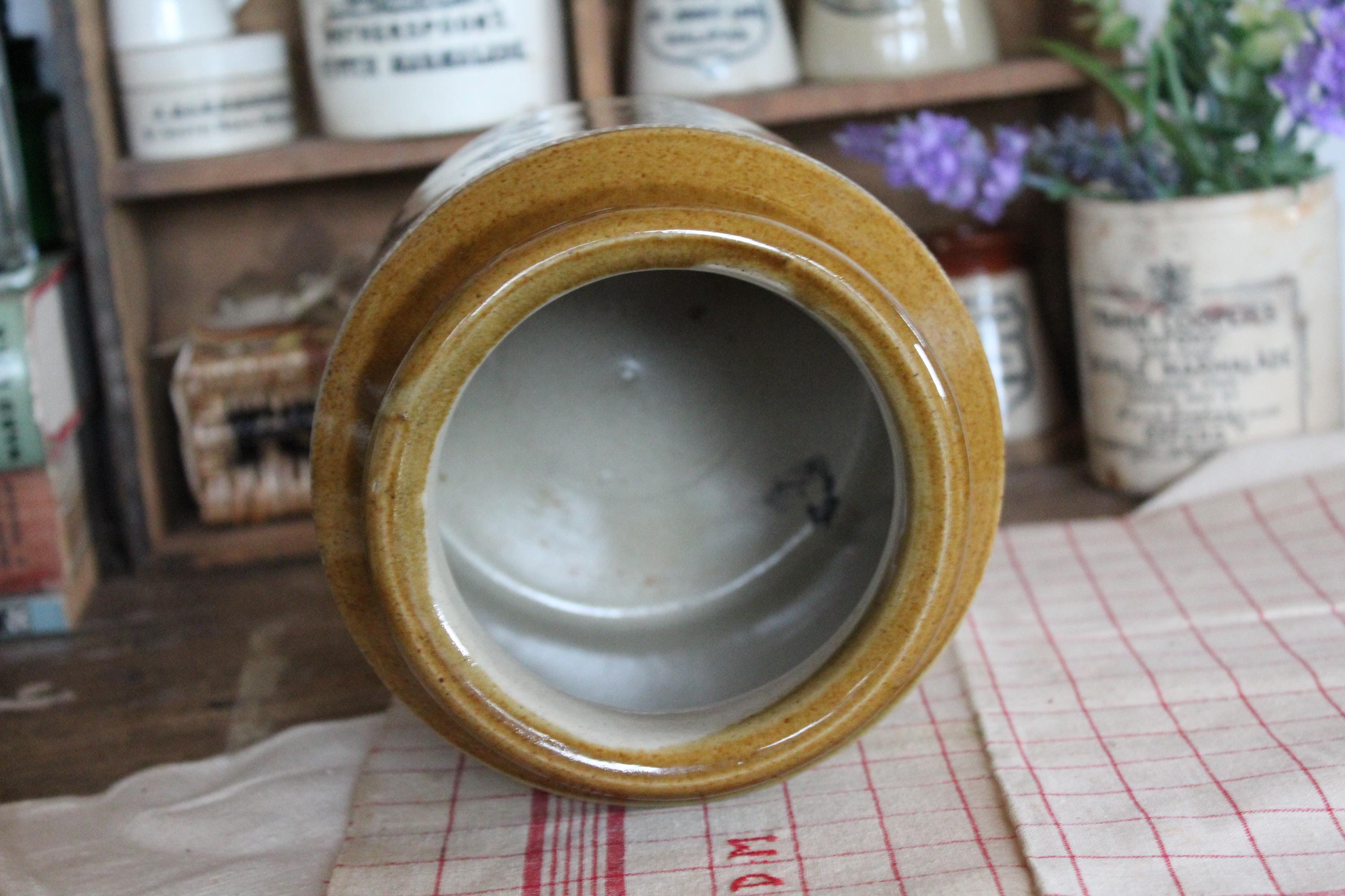 RARE XL Antique Frank Cooper Marmalade Jar – English Advertising