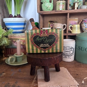 Vintage sweet Tin, Rustic Vintage Tin, Advertising Tin, Kitchen Canister, Vintage Canister, sweet Tin, Candy Tin