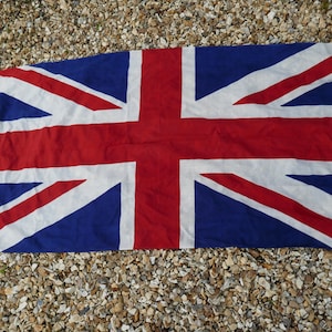Huge Vintage Union Jack Flag - Decorative Union Jack - British Flag - Vintage Flag -British Made Circa 1950 - union Jack - English Flag