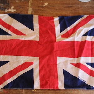 Vintage Union Jack Flag, Decorative Union Jack, British Flag, Vintage Flag, British Made Circa 1930s, British Decor, English Flag