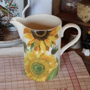 Vintage stor Emma Bridgewater solros kanna