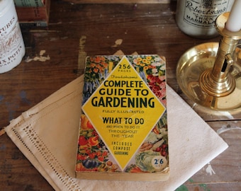Vintage English Gardening Book: 1930s Illustrated Guide