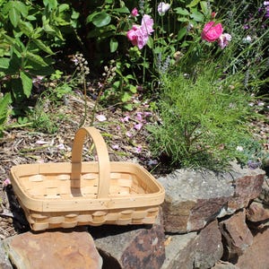 Vintage wicker Trug Basket, Wooden Trug Basket, Vintage Basket, French Gardening Basket, Trug Basket, Gardening Basket, Storage Basket