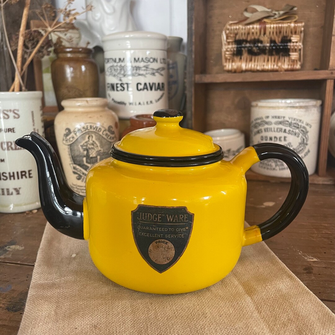 Vintage Enamel Teapot Vintage Teapot Vintage Enamel Jug Etsy