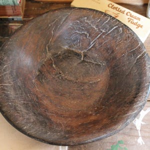 Rustic Vintage Wooden Bowl, Rustic Wooden Bowl, Primitive Bowl, Wooden Bowl, Decorative Bowl, Fruit Bowl, Rustic Bowl, Farmhouse