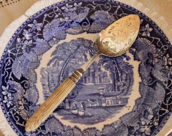 Antique Silver Plate Jam Spoon – English Antique Flatware