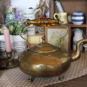 Antique Tea Kettle - Antique Brass Kettle, Copper Kettle, Antique Copper Tea Pot, Antique Copper, Tea pot, Copper stove Kettle, Teapot