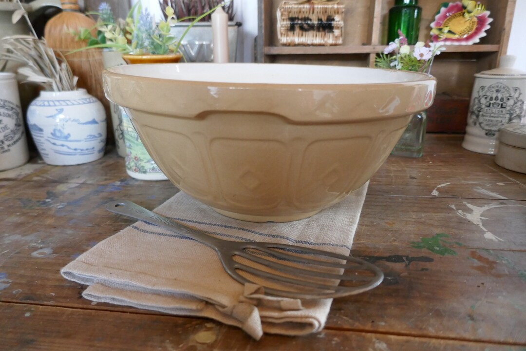 Vintage Mixing Bowl Stoneware Mixing Bowl Vintage English Mixing Bowl