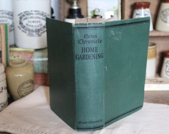 Vintage 'Home Gardening' Book: 1950s English Garden Coffee Table Book