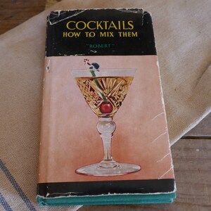 Cocktail Recipe Book Bar Recipe Book Bartender Gift Cocktail