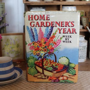 Vintage English Gardening Book, Vintage Garden Book, Coffee table book, Flower Book, Decorative Book, Gardening book, Vegetable Garden book
