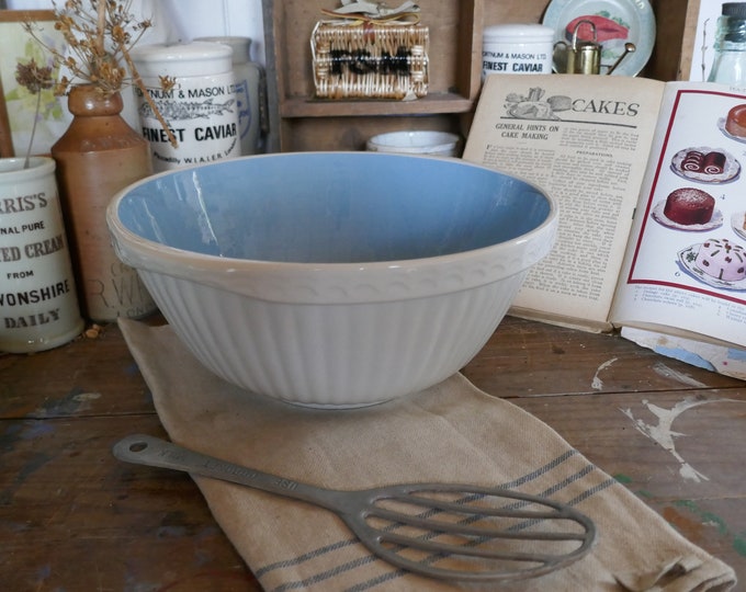 Vintage Mixing Bowl English Mixing Bowl Pink Mixing Bowl Baking Bowl