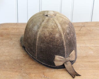 Vintage English Riding Hat, Farmhouse Decor