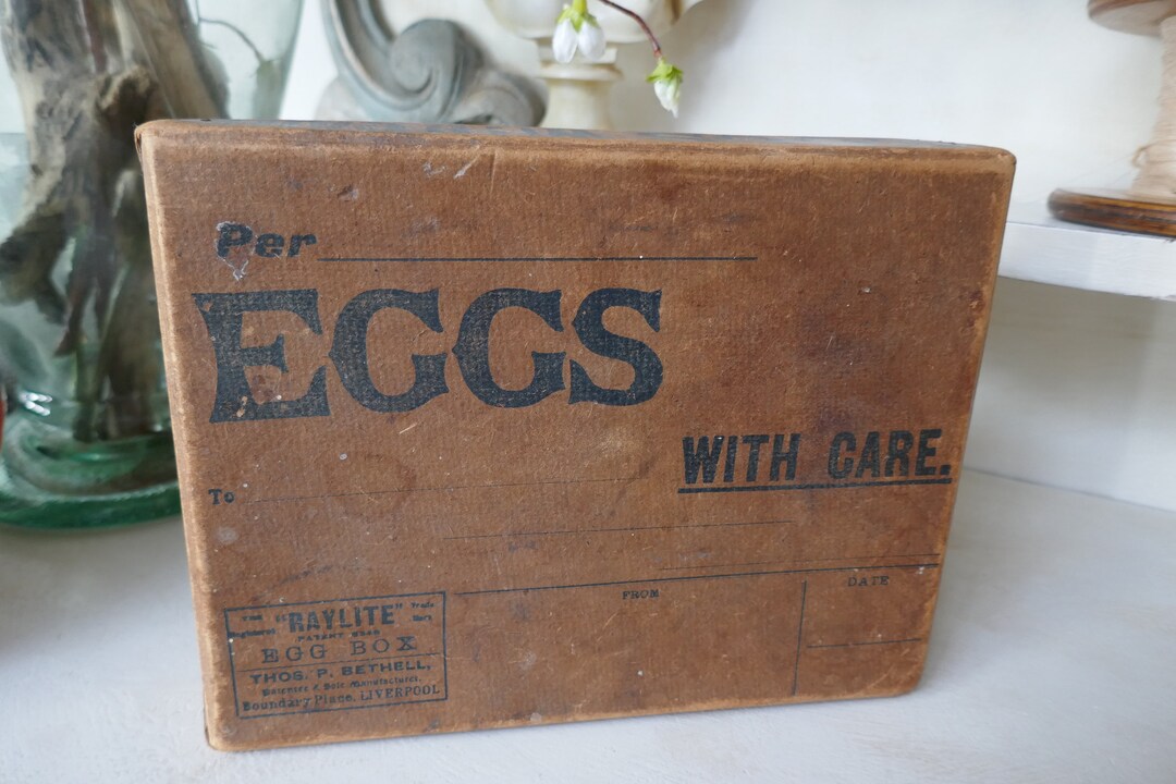Antique English Egg Box Vintage Egg Crate Egg Box Vintage Egg Box