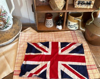 Vintage Cotton Union Jack Flag - British Made 1930s