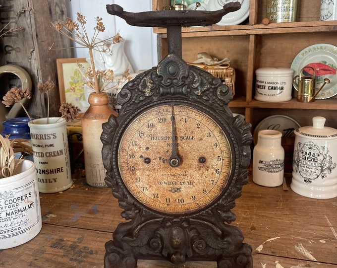 Antique Kitchen Scales Vintage Kitchen Scale Unusual Victorian Rustic ...
