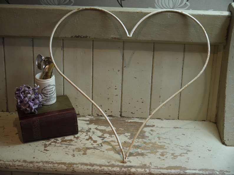Large Rustic Metal Heart Wall Hanging Heart Metal Heart Etsy