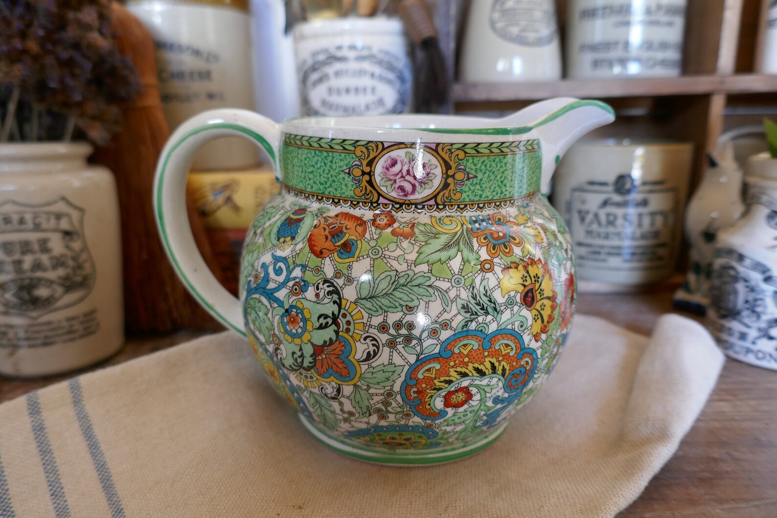 Antique Ceramic Jug Antique Jug Ironstone Jug Vintage Etsy UK