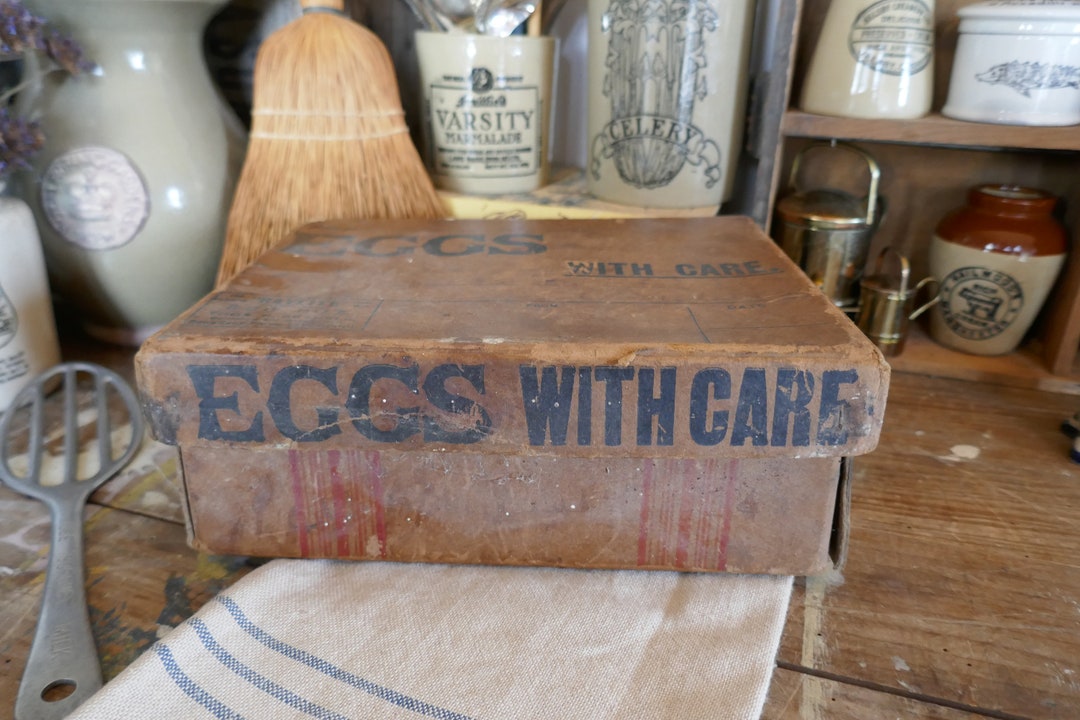 Antique English Egg Box Vintage Egg Crate Egg Box Etsy