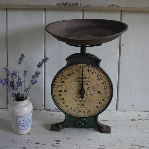 Rustic Antique Weighing Scales - Salter Household Scales