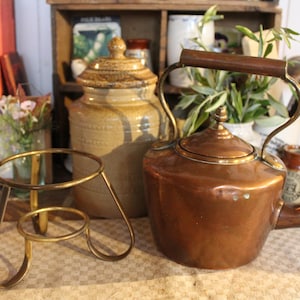 Antique Copper Kettle, Copper Kettle, Antique Copper Teapot, Antique Copper Tea Kettle, Copper stove Kettle, Antique kitchenware, Tea Kettle