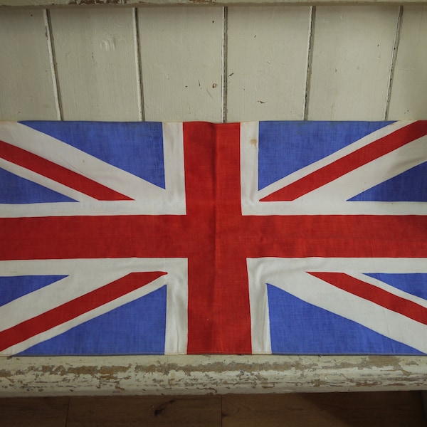 Vintage Union Jack Flag - Decorative Union Jack - British Flag - Vintage Flag -British Made Circa 1950