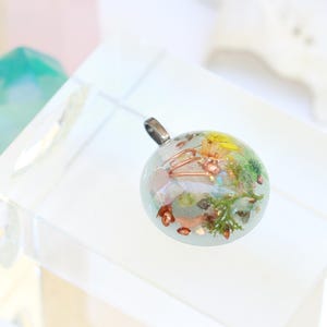 30mm Orgonite Pendant ~ Selenite