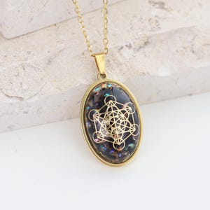 20x30mm Orgonite Pendant - Metatron&#39;s Cube