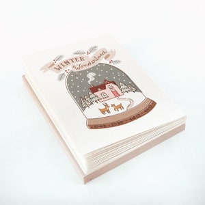Winter Wonderland Snow Globe Holiday Card Set