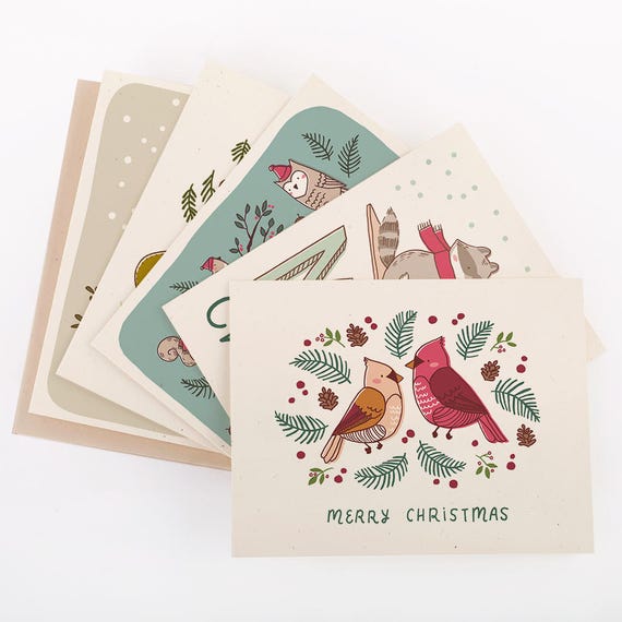 Build Your Own Christmas Card Set Customizable Holiday Cards | Etsy