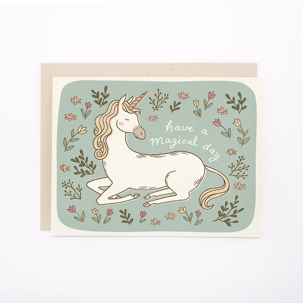 Magical Unicorn Birthday Card