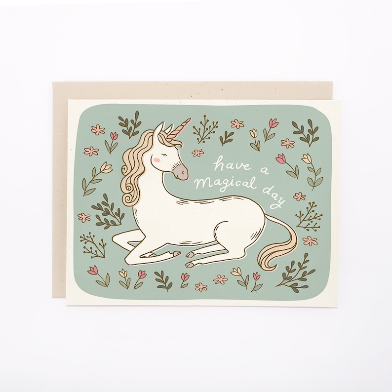 Magical Unicorn Birthday Card image 1