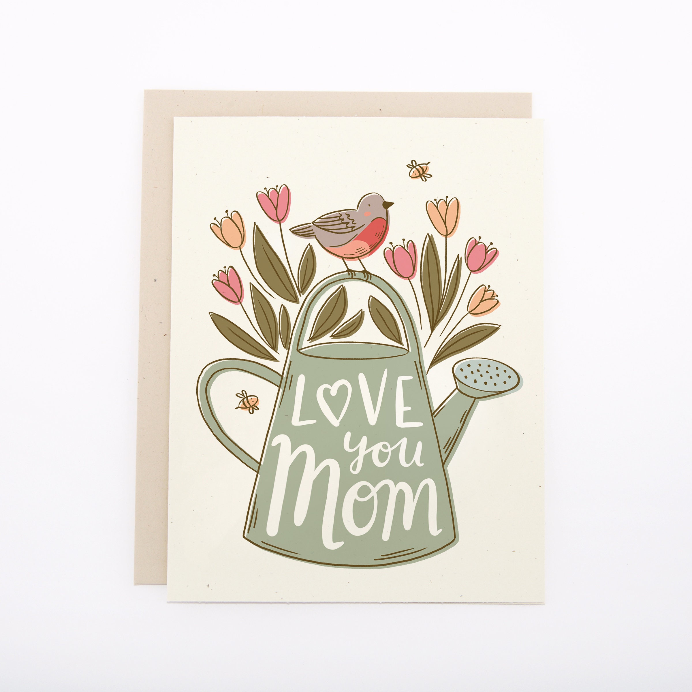 Birthday Card for Mom, Mother's Day Gardening Floral Card