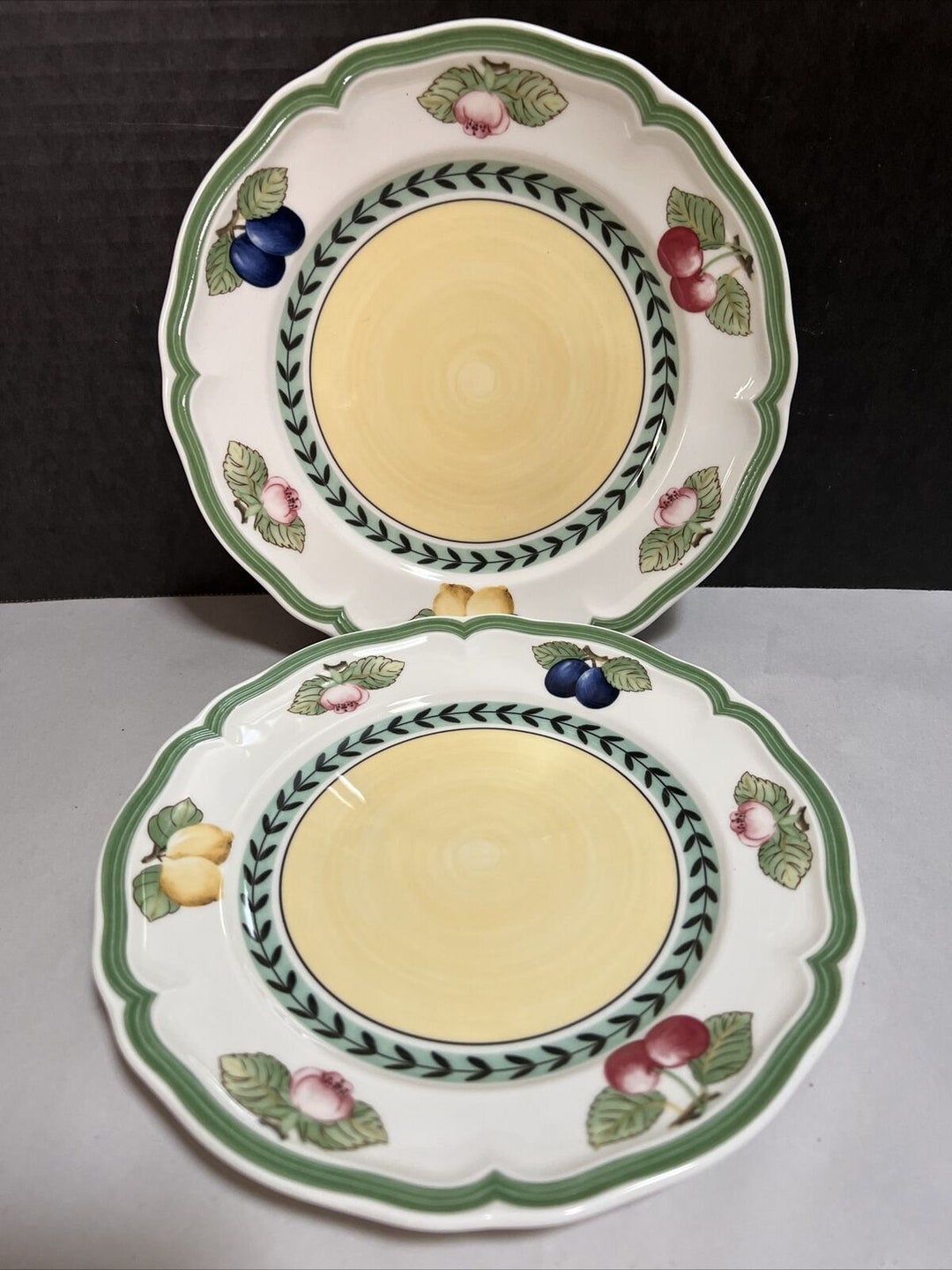 Two French Garden Fleurence Villeroy Boch Fruit Salad Plate Etsy