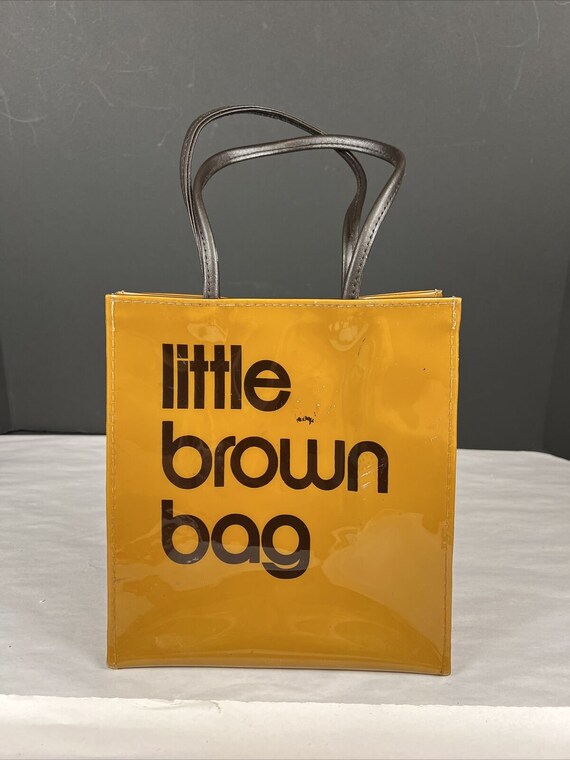 Vtg bloomingdale's little brown bag reusable tote 